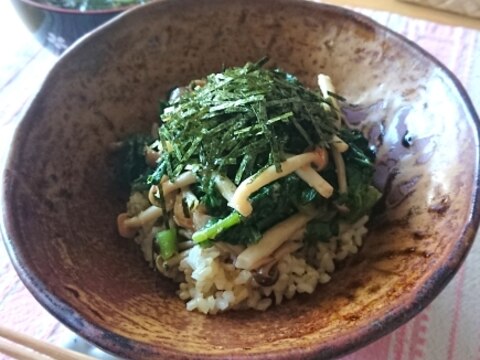 【時短・ヘルシー朝ご飯】明太子＆つるむらさき丼